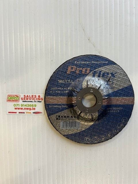 Metal Grinding Disc - 100mm X 6mm X 16mm