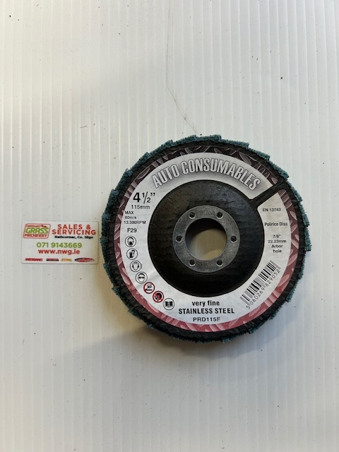 Non-Woven Flap Disc Fine Green - 115mm X 22mm