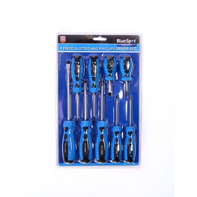 BlueSpot 9 Pce Screwdriver Set