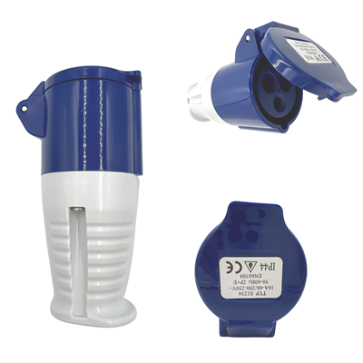 Coupler 220V 16Amp Blue