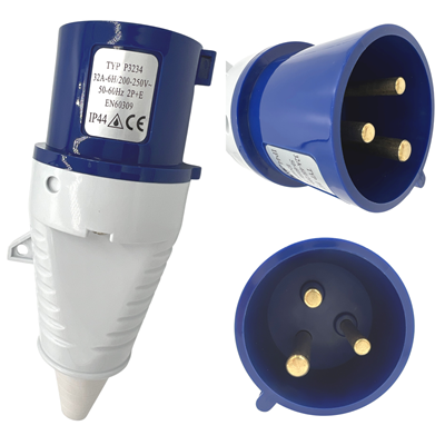 Plug 220V 32Amp Blue