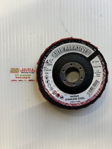 [PRD115M] Non-Woven Flap Disc Medium Maroon - 115mm X 22mm