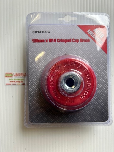 [CB14100C] Cup Brush - Crimped Wires M14 X 100mm