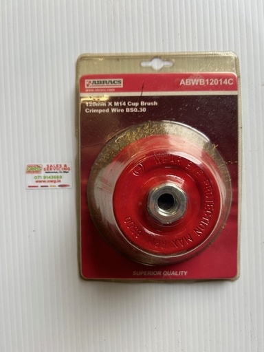 [CB14120C] Cup Brush - Crimped Wires M14 X 120mm