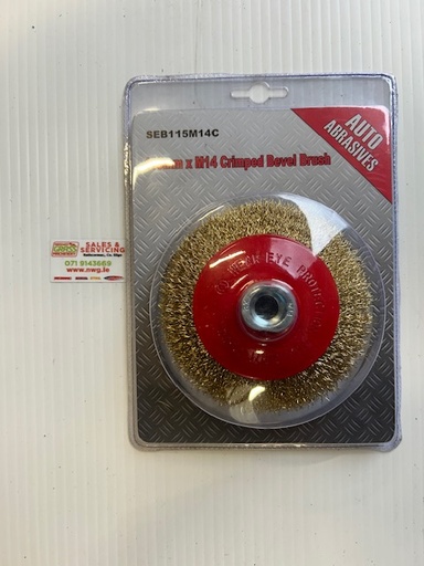 [CBC14115C] Bevel Brush - Crimped Wires M14 X 115mm