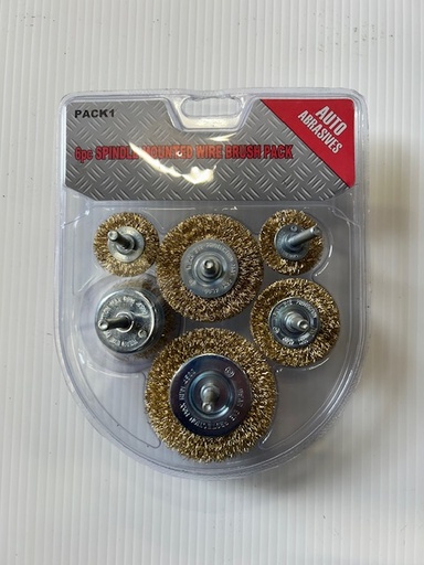 [PACK1] Spindle Mounted Wire Brush Pack - 6 Pack