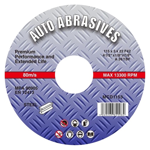 [MCD3003/20] Flat Metal Cutting Disc - 300mm x 3.5mm x 20mm