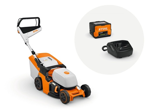 [WA40 011 1432] Stihl RMA 443 Cordless Lawnmower - AK 20 Battery & AL 101 Charger